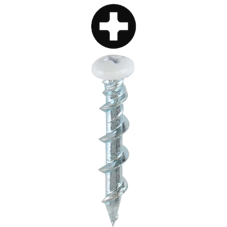 Dottie Screw Anchor, 1-1/4" L, Carbon Steel WTKWT